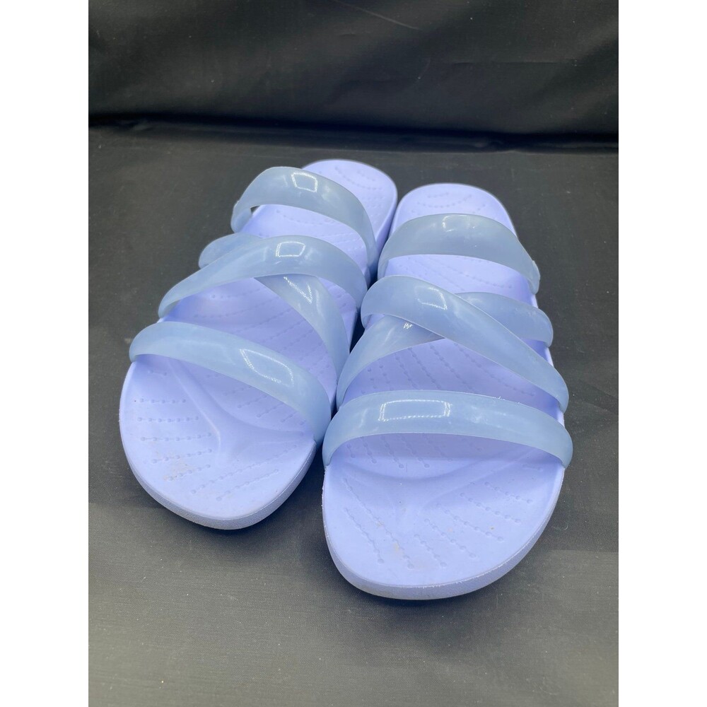 Crocs Women's Purple Slide Sandals Size 8 Casual Summer Shoes